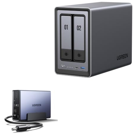 UGREEN NASync DXP2800 NAS a 2 alloggiamenti con 72W DC UPS