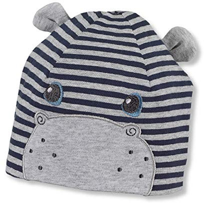 Sterntaler Baby-Jungen Hut mit Nackenschutz Strickmütze, Blau (Kristallblau 388), XXXX-Large (Herstellergröße: 47)