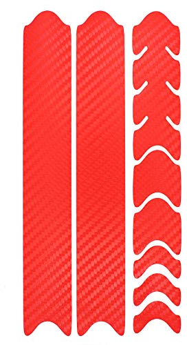 AlphaShield Fahrrad Rahmenschutz Kettenstreben Schutz Folie Aufkleber Rahmen Schutz Carbon MTB BMX Lackschutz Folie K099