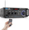 Pyle Amplificador de Potencia estéreo inalámbrico Bluetooth – Sistema Receptor estéreo de Audio de Doble Canal de 200 W con RCA, USB, SD, Mic IN, Radio FM, para Entretenimiento de Cine en casa a