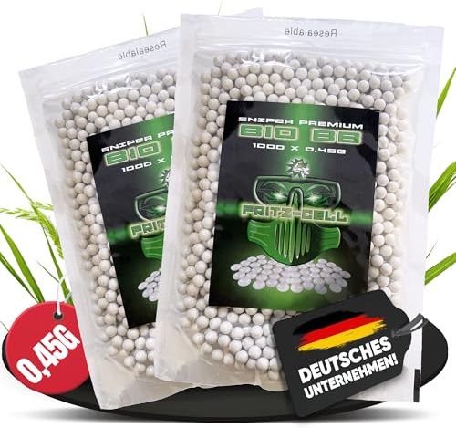 Fritz-Cell BB Bio Sniper Airsoft 6mm Premium Rundkugeln Kugeln BB's Airgun