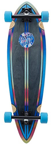 Santa Cruz er Iridescent Dot Pintail Factory Komplettes Skateboard, Mehrfarbig, 83,8 cm