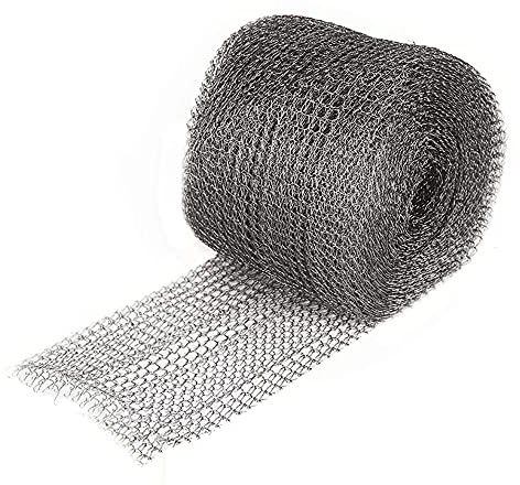 Drahtgeflecht Drahtgitter Edelstahl-Netz, 10 cm x 15 m Blocker für Loch Lochfüller Bauen von Löchern, Schützen von Setzlingen und,Samen,Grill sauber reinigen