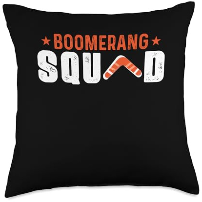 Boomerang Squad Boomerang Thrower Boomerang Player Sports Throw Pillow