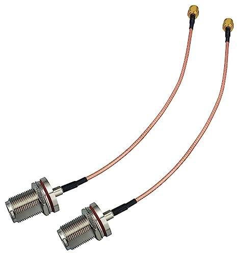 Urcianow Cavo SMA Maschio a N Femmina Impermeabile, RG316 20CM 50 Ohm, con Giunto Torico, Bassa Perdita, per Router/Antenna/Amplificatore, Compatibile con Dispositivi Wireless