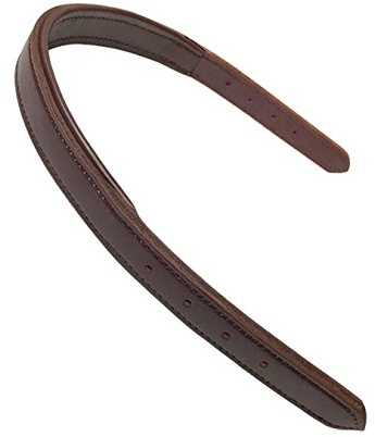 212 Main Padded Leather Halter Crown Strap Brown