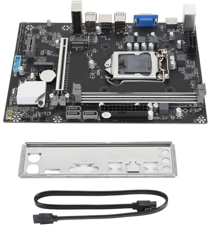 Vikye H61M-K LGA1155 CPU Slot Computer Motherboard, Support DDR3 Memory, NVME M.2 Interface SATA2.0 for I3 I5 I7 Series Processors