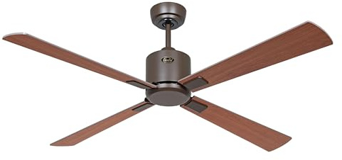 CasaFan Ventilateur de plafond Eco Neo III 132 cm avec WiFi 949212W moteur bronze/pales réversibles cerisier et noix