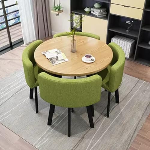 Büro Empfang Konferenzraum Tisch und Stuhl Set für Verhandlungen - Kleiner Esstisch Set für 4 Personen, ideal für Küche oder Kaffeereich