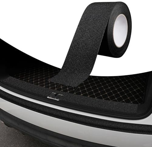 Protection de seuils de portières de voiture, 5 cm × 5 m, film carbone PEVA, protection des bords imperméable, pour seuils de porte et bords de porte (noir, 7 cm x 5 m)
