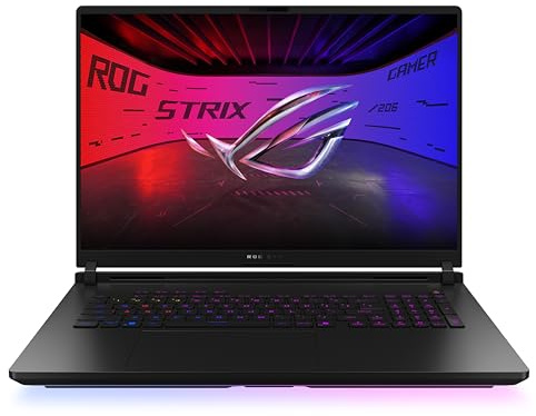 ASUS ROG Strix Scar 18 G835LR Laptop | 18 WQXGA 240Hz/3ms 16:10 MiniLED Display | Intel Core Ultra 9 275HX | 32GB RAM | 1TB SSD | RTX 5070 Ti | Win11 Home | QWERTZ | Off Black | 3Monate GamePass