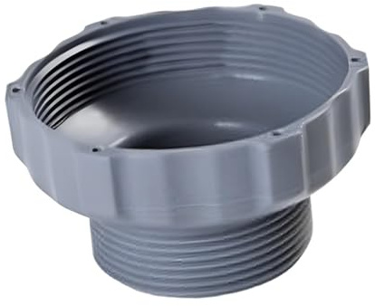 FRTmvg Pool skimmer slangadapter – 5,8 cm (2,28 tum) grå ABS yta skimmer siktkontakt för pooler ovanför marken, spa och vattentankar – lättinstallerad vakuumadapter