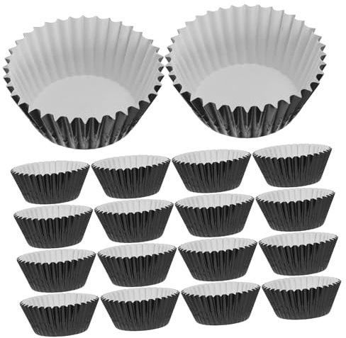 Holibanna 100pezzi Pirottini in Alluminio Per Cupcake Muffin e Budini Stampi Per Torta in Alluminio Forniture Per Cottura Al Forno