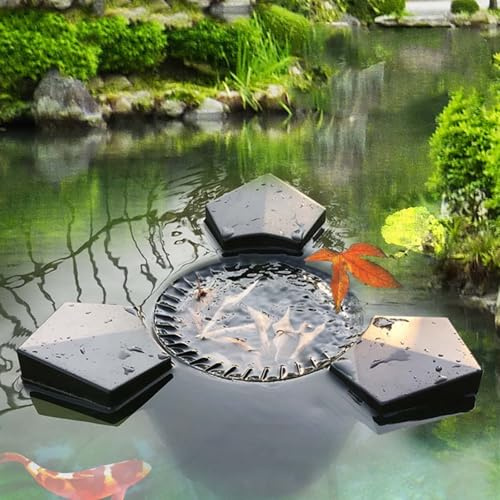 43W Saug schwimmender Teich Skimmer, Teich Vakuum mit Pumpe, 10m langes Netzkabel & Wasseranlage Filter, einfach zu bedienen für Garten im Freien Teich Wartung
