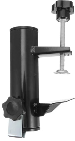 SHINEOFI Support de Fixation Parasol Extérieur Noir Clip Robuste pour Parasol de Jardin Maintien Sécurisé avec Vis de Serrage Installation Rapide Adapté Plage et Cour