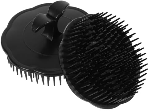 ibasenice Cepillo Masajeador para Cuero Cabelludo de Plástico 2 Unidades Negras Diseño Ergonómico Ligero para Lavado y Masaje Relajante en Cabello Accesorio Práctico para Cuidado