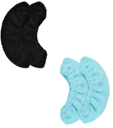 GALPADA Schlittschuhschutz und Elastische Kufenschoner aus Plüsch 2 Paar Größem für Beim Eiskunstlauf und Eishockey im Freien und Hallenbetrieb