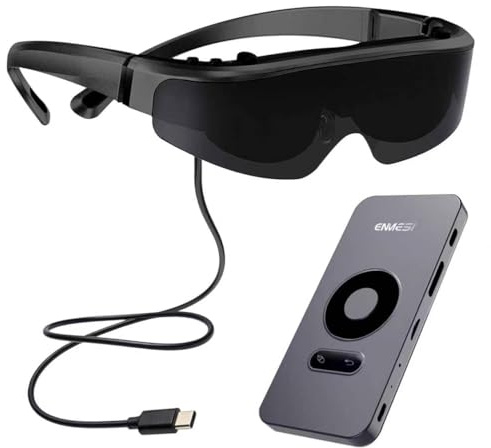 Occhiali AR con Host Integrato, Schermo Micro-OLED 120, Cinema Privato, 2D/3D Switch, 1800 Nits, Lenti Magnetiche, Stereo, WiFi 6, 32GB, Compatibile con dispositivi Type-C