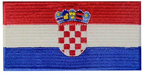 Kroatien Flagge Bestickter kroatisch Aufnäher zum Aufbügeln/Annähen