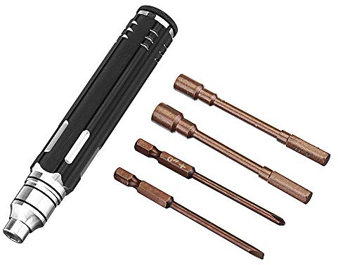 KINGDUO 8 Outils De Tournevis Hexagonaux Cruciformes Phillips Fendus 8 en 1 De 1.5/2/2.5/3/4/5.5 Mm pour Le Modèle Rc