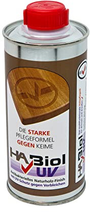 Holzöl innen + außen: Holzschutz auf Leinölbasis | 250ml Möbelpflege Öl zur vielseitigen Anwendung mit UV Schutz | natürliche Holzpflege: farblos & lebensmittelecht Arbeitsplatten Möbel Böden aus Holz