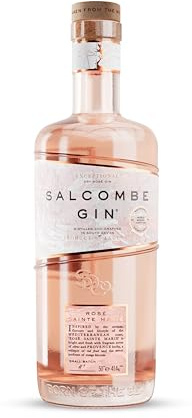 Salcombe Gin Rosé Sainte Marie, 50cl | Dry Style with Subtle Sweetness | 41.4% ABV, Serves Approx. 14 | Vegan | Sold as a Single 50cl Bottle