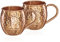 NKlaus 2X gobelets en cuivre Pur 100% Ayuverda Tasse en cuivre Ovale Moscow Mule 500ml 11261