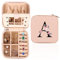 FIDWALL Boite a Bijoux de Voyage, Boîte à Bijoux Personnalisée A-Z, Boîte à Bijoux Portable, Petite Boîte de Rangement de Bijoux de Voyage Avec Miroir,Bijoux Enfants Fille,Boite a Bijoux Fille (A)