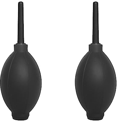 Luftgebläse für Fotografie-Studio, Luftreinigungsrakete, weiche Spitze, Silikon-Birnengebläse für Kameralinse, Sensor, LCD-Bildschirm, Staubreiniger mit Mikrofaser-Reinigungstuch, 2 Stück