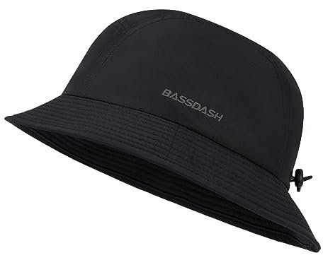 Bassdash UPF50+ Fischerhut Herren Damen leicht wasserabweisend verstaubar Bucket Hat Sommerhut FH13