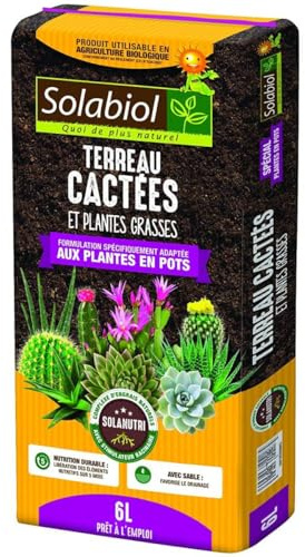Solabiol Terreau Cactées et Plantes Grasses 6L