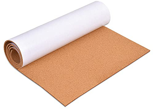 Rouleau de liège autocollant 6 mm – 60 x 90 cm pour la maison, le bureau, l'école