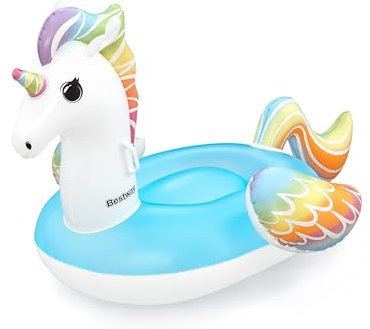 Bestway 41114 Cavalcabile da piscina Fantasy Unicorn 1,55 m x 1,19 m