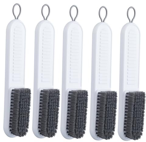 LIFKOME Brosse À Linge Robuste pour Chaussures Vêtements 5 Pièces Poignée Facile À Saisir Idéale pour La Maison Les Voyages