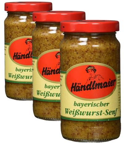 Händlmaier Bayerischer Weißwurstsenf, 200ml (Packung mit 3)