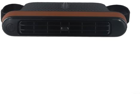 USB wiederaufladbarer Auto-Ventilator für Rücksitz-Komfort, moderne Ästhetik mit leistungsstarker Leistung (braun)
