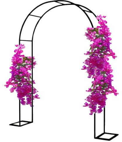 Arco de Metal, para Rosas Trepadoras, Decoración Nupcial en el Patio, Soporte de Rejilla de Arco de Patio, Arco de Rosa Anchuras Ajustables(Green,H2.2mxW3.5m)