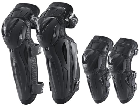 SPXMQSS Coderas y Rodilleras Motocross, Equipo de Protección para Motociclismo Carcasa Protectora de TPU Resistente a Los Impactos Rodilleras para Bicicleta, Monopatín L