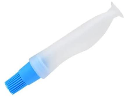 2 pezzi di pennello for barbecue, olio ad alta temperatura, silicone alimentare, utensili da cucina for, bottiglia, gadget Pennelli da forno in legno(Blue)