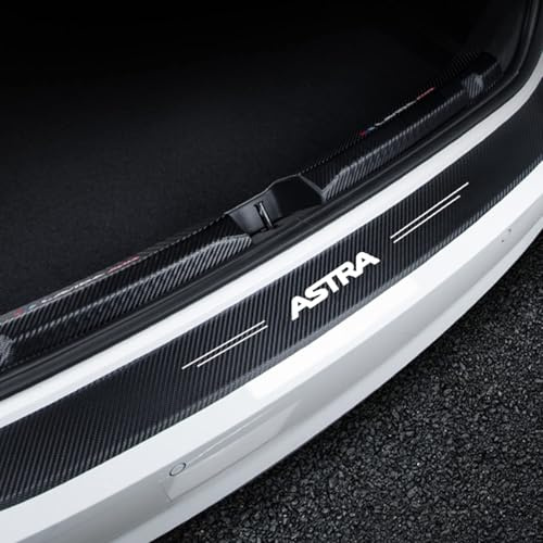 MAMAMALONG Ladekantenschutz Folie für Opel Astra K GTC Sports Tourer 11.2015-2022, Stoßstangenschutz Lackschutzfolie Kohlefaser Heckstoßstangen-Protektor Stoßstange Hinten Schutz