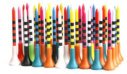 YUOIUX 30 bunte Tees, unzerbrechlich, lang, hoch, Golf-Tees, Ersatz-Tees, Trainings-Tees, Golfzubehör