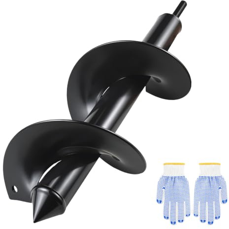 Xujinsongg Broca helicoidal para jardín, 10x30 cm, Taladro en Espiral para Destornillador inalámbrico