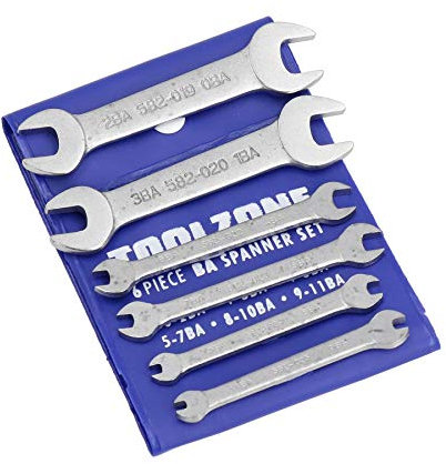 6pc BA Spanner Set Precision Open Ended Wrench TE056