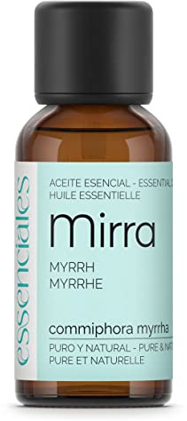 ESSENCIALES Aceite Esencial de Mirra 30 ml – 100% Puro y Natural – Aroma Envolvente – Ideal para Difusor, Relax y Aromaterapia