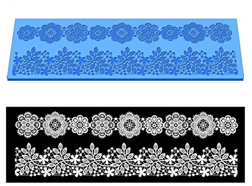 Diseño de flores silicona Cake Lace Mold Fondant Azúcar Tarta de encaje pad ala decoración molde para hornear moldes moldes utensilios de cocina herramienta de bricolaje de decoración para c