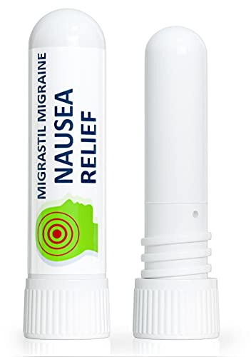 Basic Vigor Migrastil Nausea Inhaler (2-Pack) - Pocket Size Aromatherapy Stick for Queasiness - All Natural, Fast Acting Help