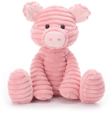 Apricot Lamb – Kuscheltier Schwein 23 cm – Plüsch Spielzeug Plüschtier für Kinder und Baby – Flauschiger Stofftier zum Spielen, Geschenk & Kuscheln – Gemütliches Schmusetier – Rosa Schwein