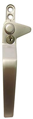 WindowParts WP Original Flexi Cockspur Left Hand Window Handle - Universal Adjustable Stack Height 9mm, 17mm, 22mm (Silver)