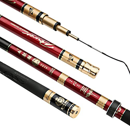 Angelrute Kohlenstoff 2,7 Meter 7,2 Meter Set Angelrute Ultra-Light und super Harte Angelrute Kurze Handstange Sea Rod Fishing Gang Angeln (Length : 7.2 m)