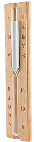 Minuterie de sablier, minuterie d'horloge de Sable, minuteries sablier de Sauna en Bois 15 Minutes, minuterie de Sable, Compte à rebours, Accessoire d'horloge for Sauna, Salle de Spa